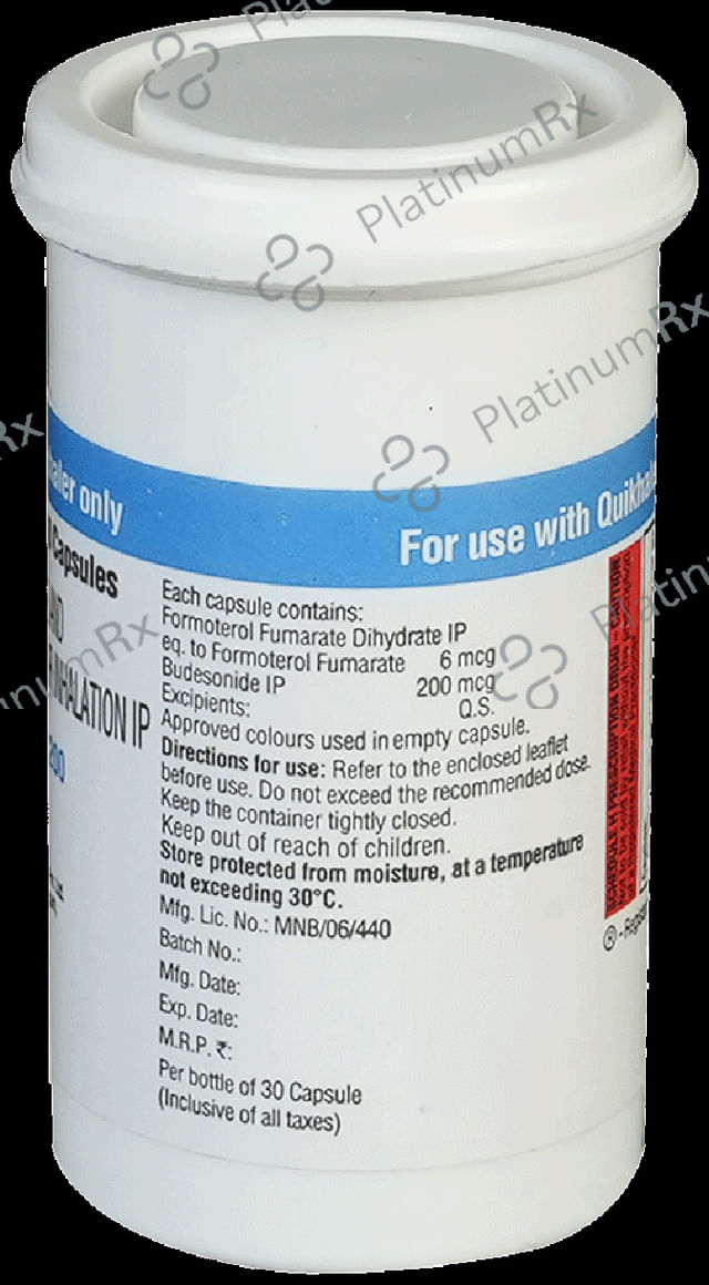 Quikhale FB 200/6mcg Capsule 30s