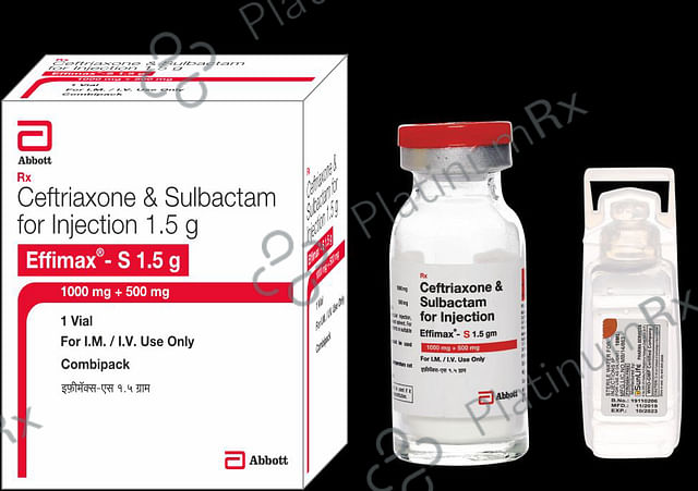Effimax S 1.5gm (WFI) Injection 1s