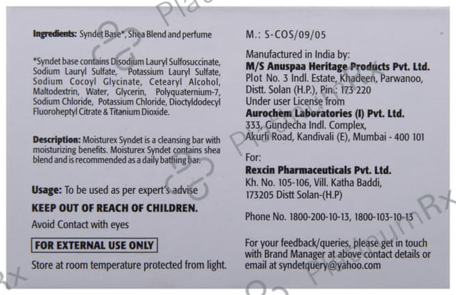 Moisturex Syndet Bathing Bar 75gm