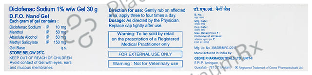 D.F.O. Nano Gel 30gm