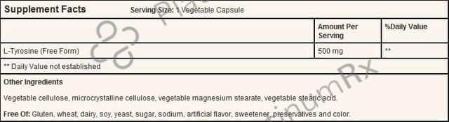Solgar L-Tyrosine 500mg Vegetable Capsule