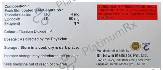 Etoxipin MR 60/4mg Tablet 10s