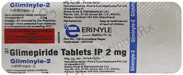 Gliminyle 2mg Tablet 10s