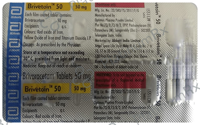 Brivetoin 50mg Tablet 10s