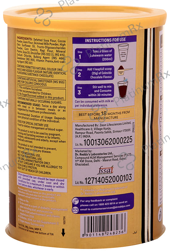 Celevida Nutrition Health Drink Chocolate Powder 400gm
