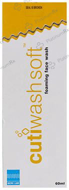 Cutiwash 5% Soft Foaming Face Wash 60ml