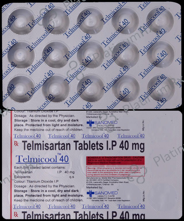 Telmicool 40mg Tablet 15s
