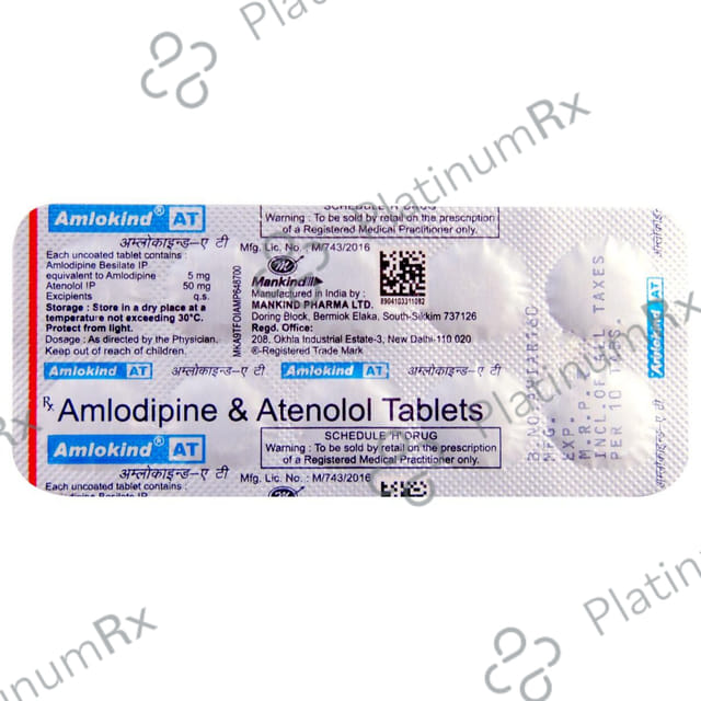 Amlosac AT 5/50mg Tablet 10s