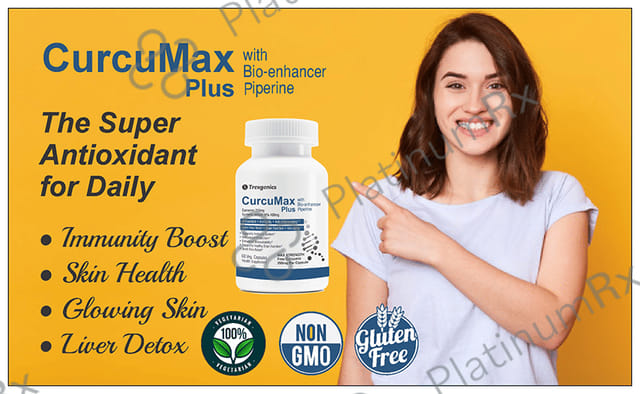 Trexgenics Curcumax Plus Curcumin Turmeric Veg Capsule