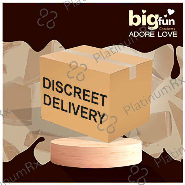 Bigfun Dotted, Ribbed & Contoured Tempting Chocolate Flavour Condom 10s