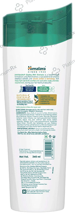 Himalaya Anti Dandruff Shampoo Cooling Mint 340ml