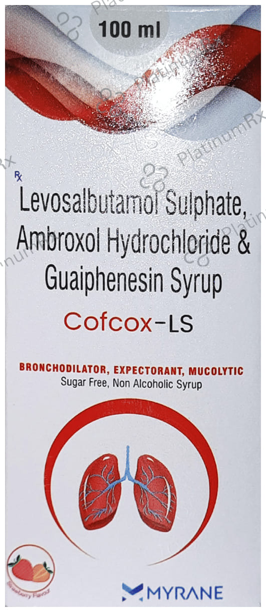 Cofcox LS Syrup Strawberry Sugar Free 100ml