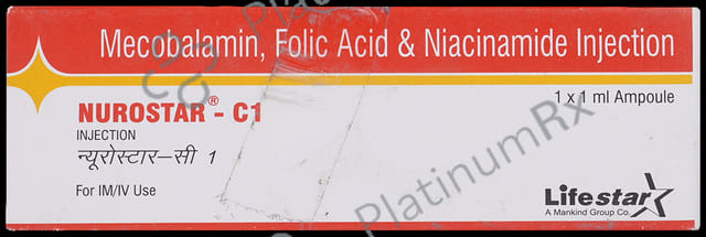 Nurostar C1 0.7/12mg/1500mcg Injection 1ml