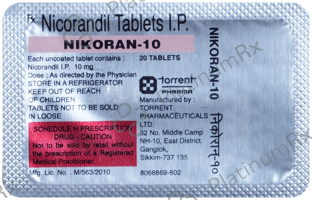 Nikoran 10mg Tablet 20s