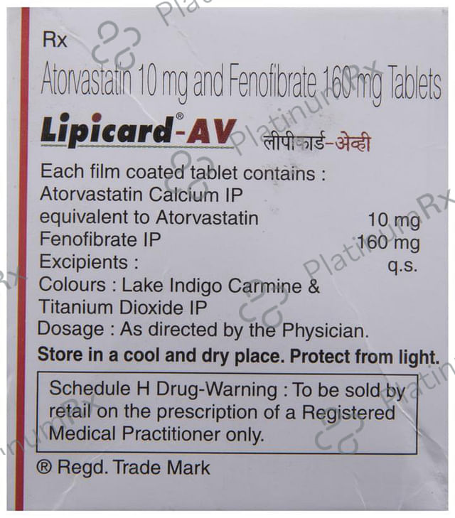 Lipicard AV 10/160mg Tablet 10s