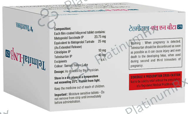 Telmital LN Beta 25 Tablet ER 10s