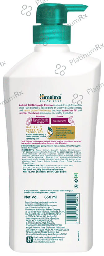 Himalaya Anti Hair Fall Bhringaraja Shampoo 650 ml