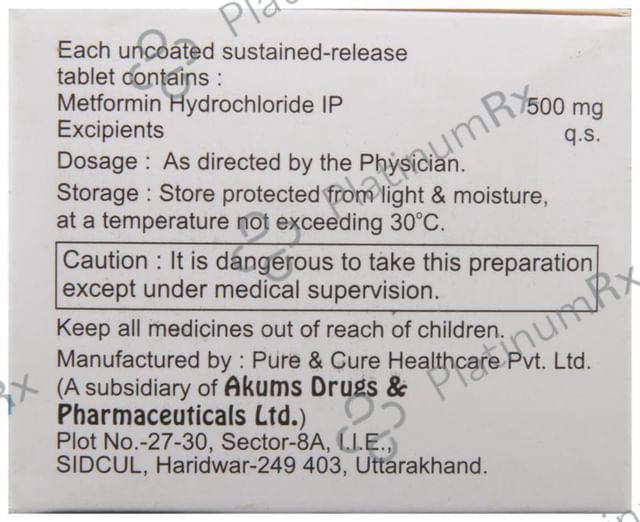 Vidmet SR 500mg Tablet 10s