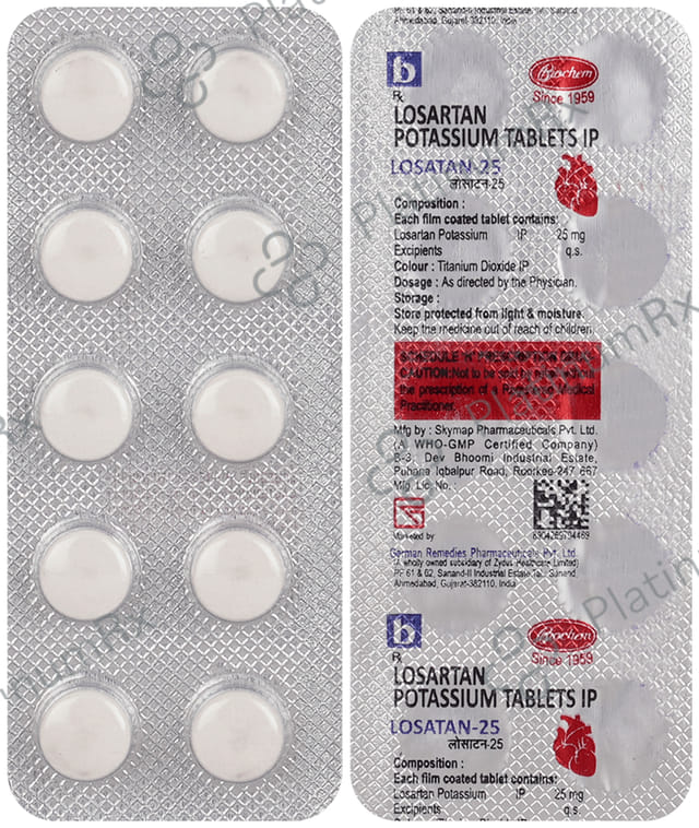 Losatan 25mg Tablet 10s