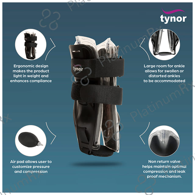 Tynor D 40 Air Ankle Splint Universal Grey