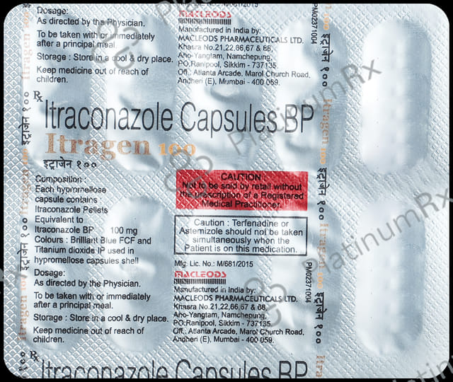 Itragen 100mg Capsule 10s