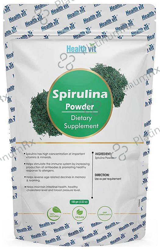 HealthVit Natural Spirulina (Dietary Supplement) Powder