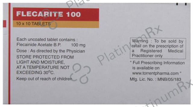 Flecarite 100mg Tablet 10s
