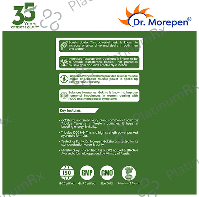 Dr. Morepen Gokshura 1000mg Tablet