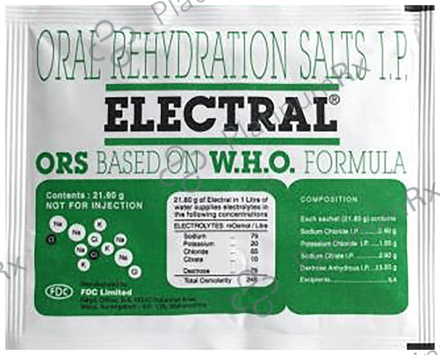 Electral ORS Orange Flavour Powder 21.8gm