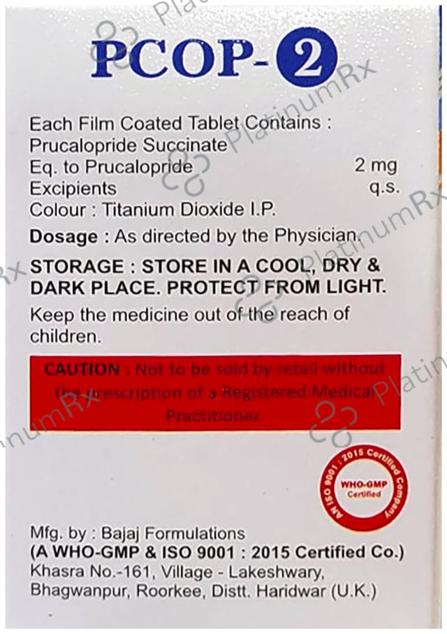 Pcop 2mg Tablet 10s