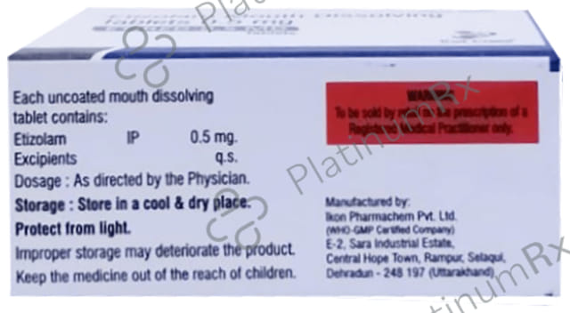 Etired 0.5mg MD Tablet 0s