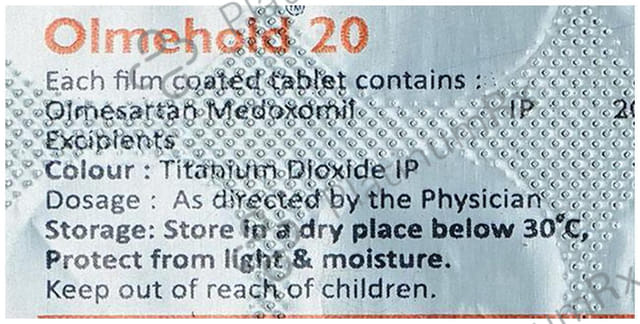 Olmehold 20mg Tablet