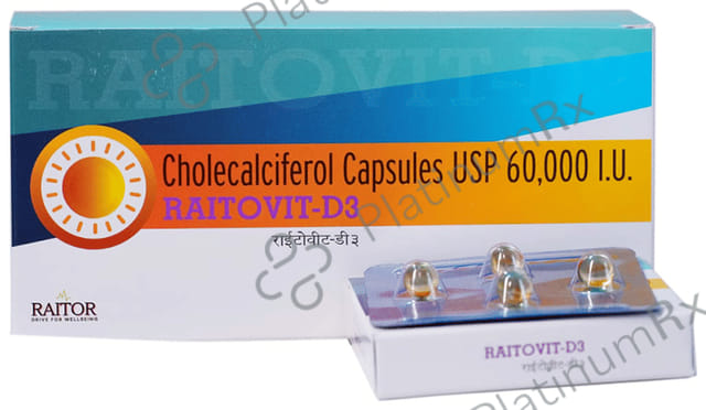 Raitovit-D3 Soft Gelatin Capsule (4 Each)