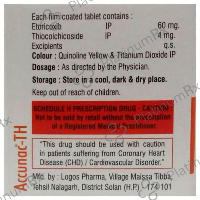 Accunac TH 60/4mg Tablet 10s