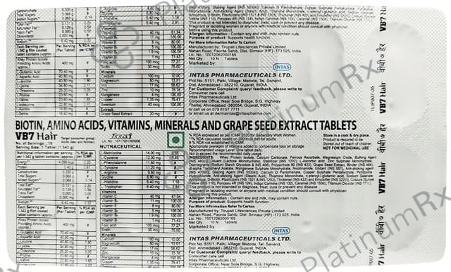 VB7 Hair Tablet 10s