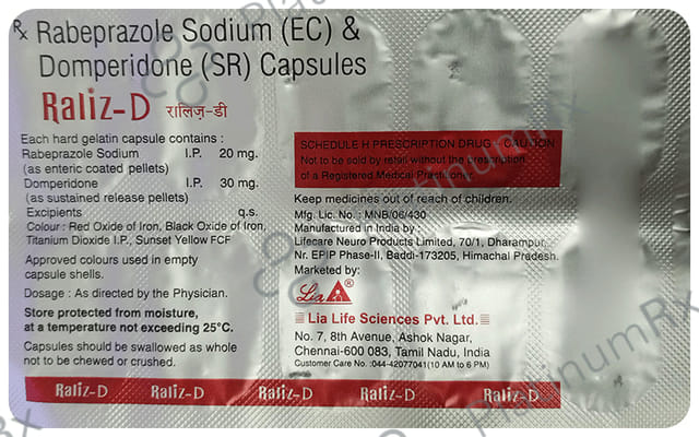 Raliz D 30mg/20mg Capsule
