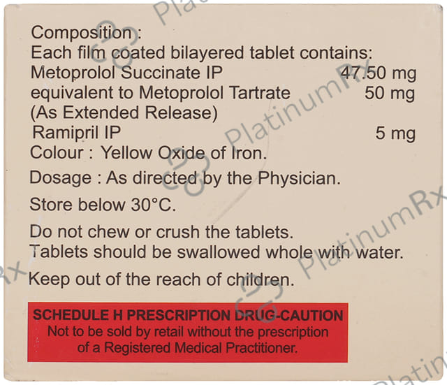 Met XL R 50/5mg Tablet 15s