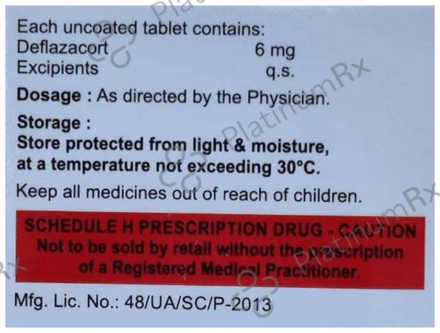 Deflagic 6mg Tablet 10 Tablet Energize Pharma (P)