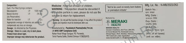 Vyzvit 1500mcg Plus Injection 1ml