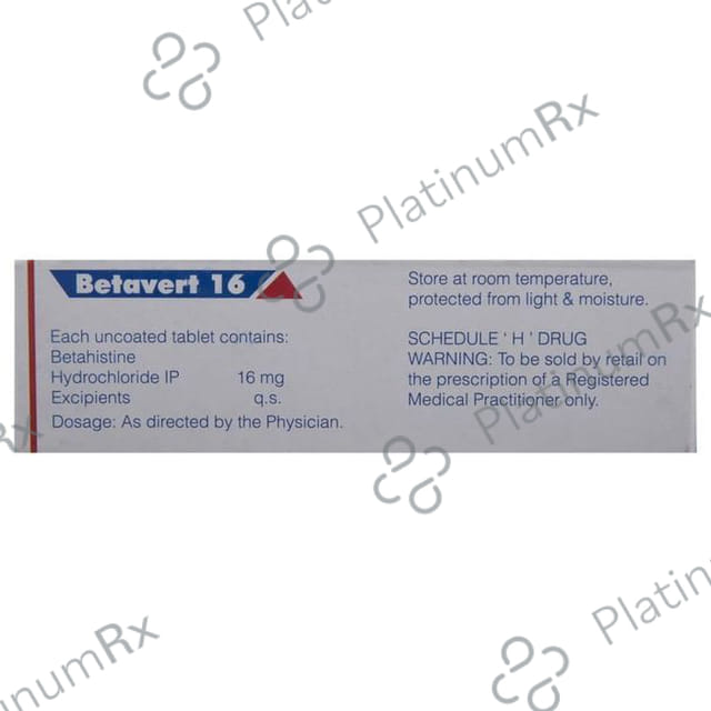 Betavert 16mg Tablet 10s