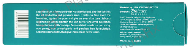 Sebonia Niacinamide Zinc Serum 20ml