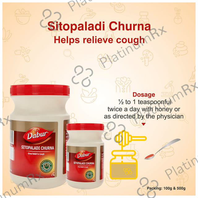 Dabur Sitopaladi Churna - Relieves Cold & Allergies 500 gm