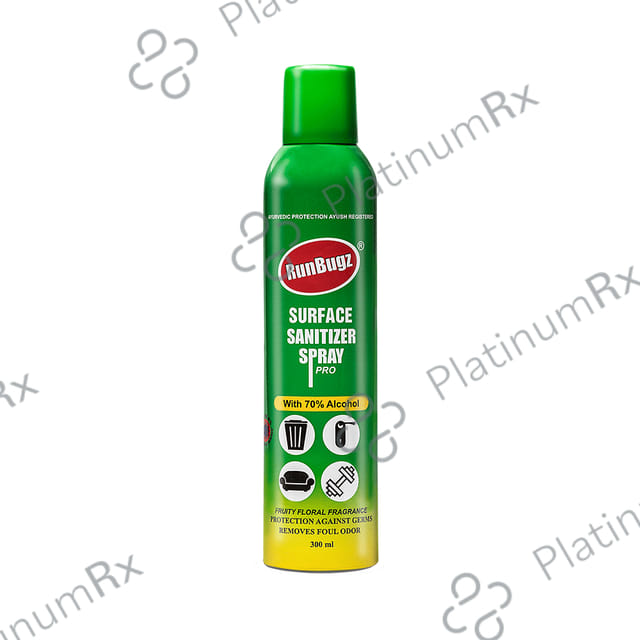 Runbugz Surface Sanitizer Spray Pro with 70% Alcohol