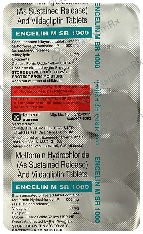 Encelin M SR 1000/50mg Tablet 10s