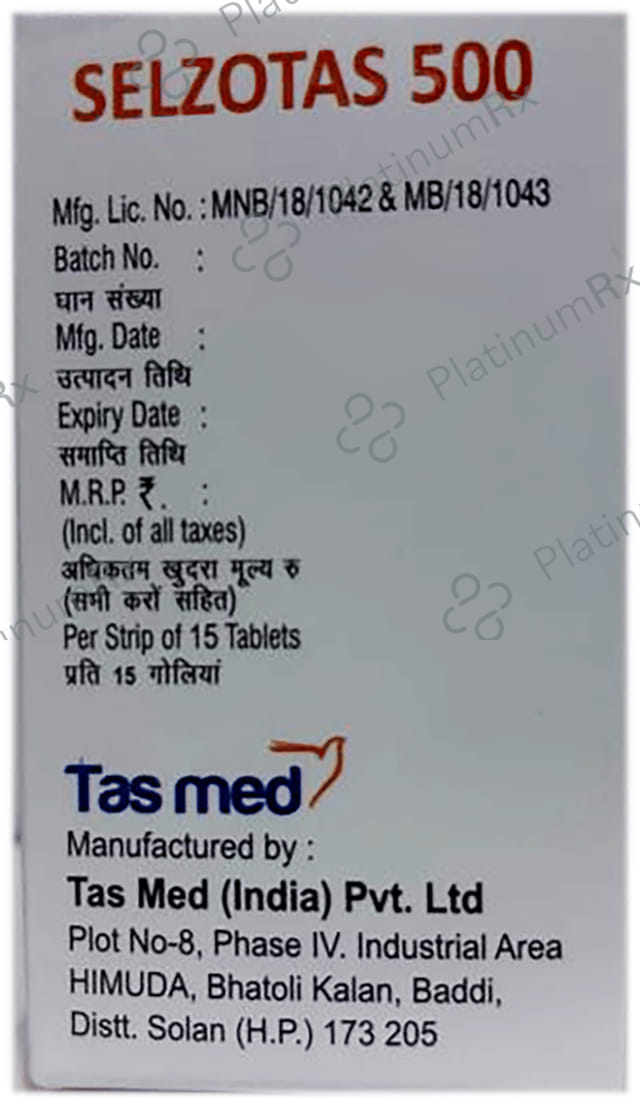 Selzotas 500mg Tablet DR