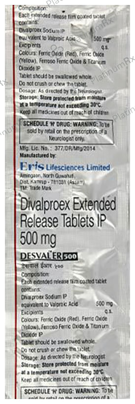 Desval 500mg ER Tablet 10s
