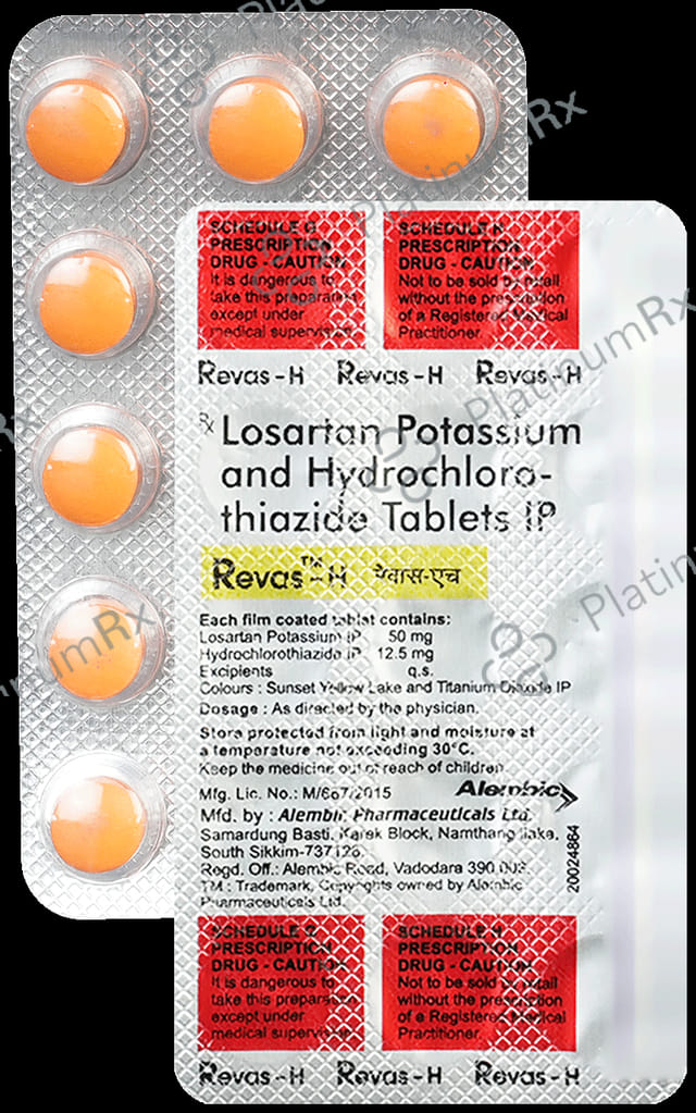 Revas H 12.5/50mg Tablet 15s