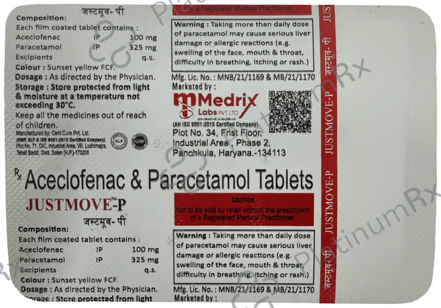 Just Move P 100mg/325mg Tablet