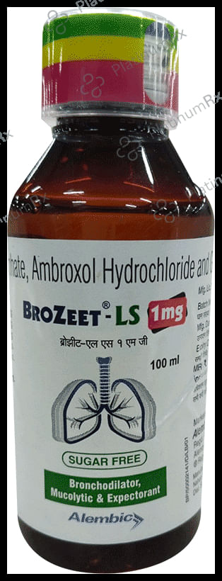 Brozeet LS 1mg Syrup Sugar Free