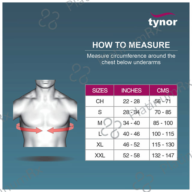 Tynor C 05 Clavicle Brace with Velcro Large Grey